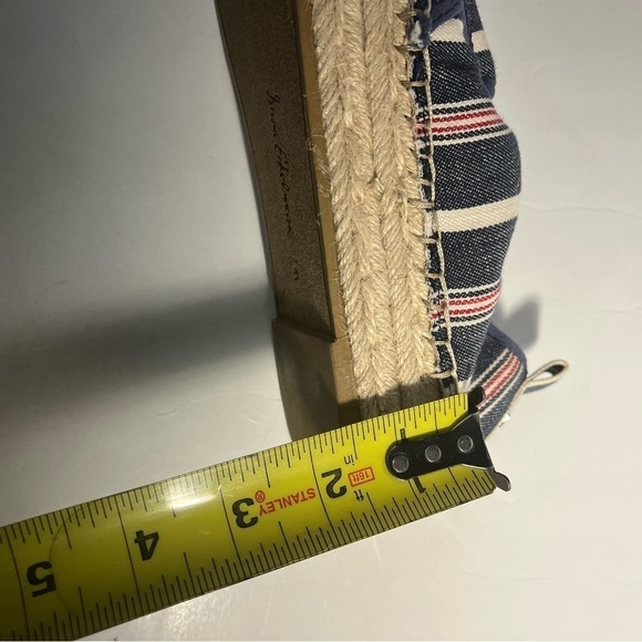 Sam Edelman Espadrilles Blue Americana Stripes Women’s US 9M EUR 39 Platform - Picture 7 of 10